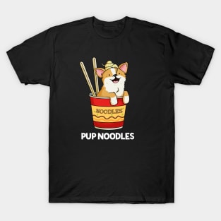 Pup Noodles Animal Pun T-Shirt